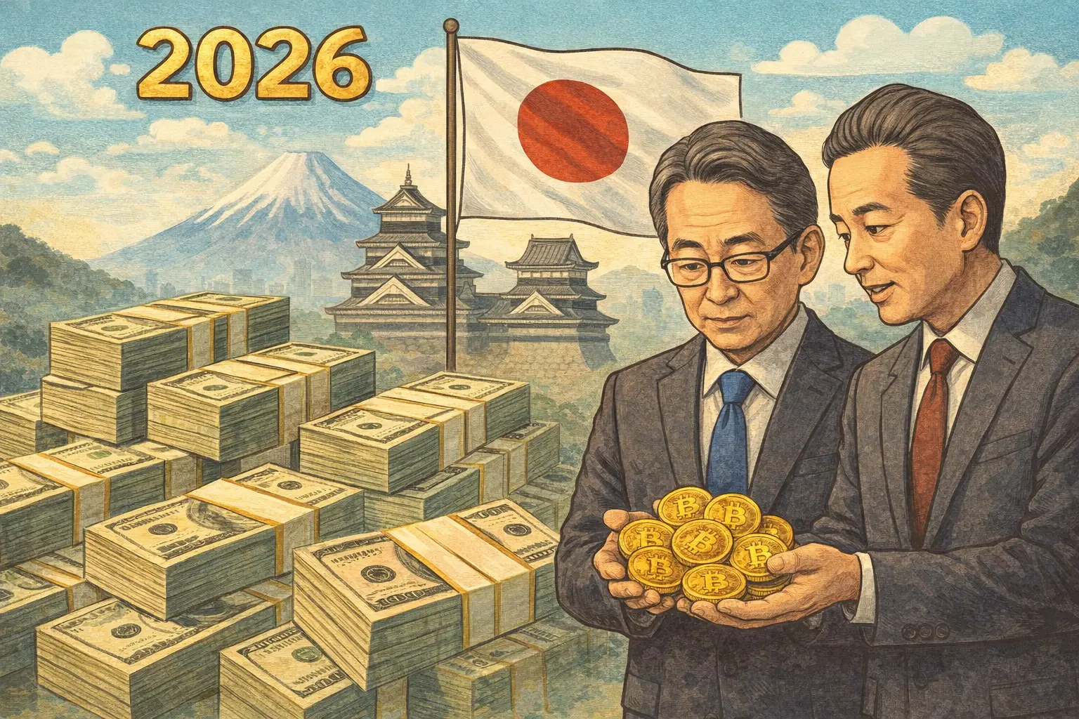 日本退休基金配置加密貨幣