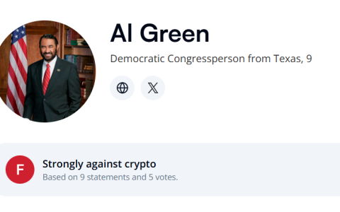 加密超级政治行动委员会（PAC）拨款150万美元，欲在得州击败Al Green