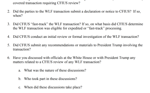 参议员要求Bessent调查阿联酋对与特朗普相关的WLFI 5亿美元投资