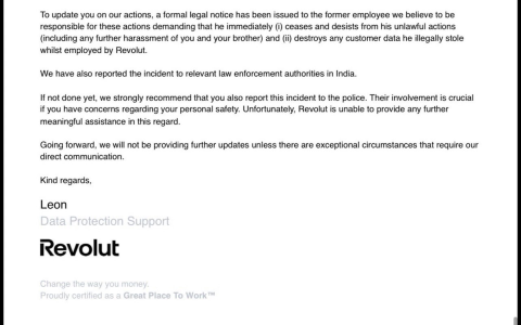 Revolut 证实前员工曾威胁泄露 KYC 数据以勒索加密货币
