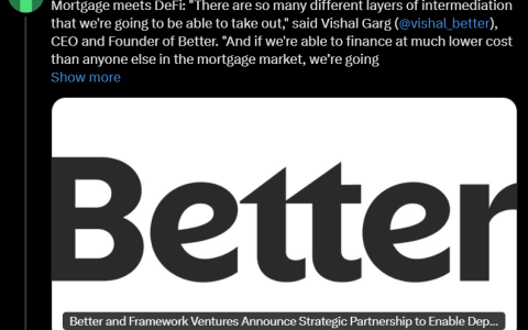 Better、Framework Ventures 达成5亿美元稳定币抵押融资协议。