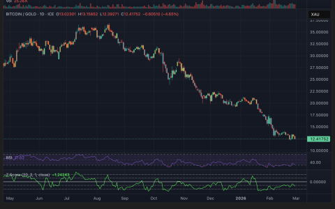 分析师称比特币（BTC）相较黄金被低估，或预示潜在回暖
