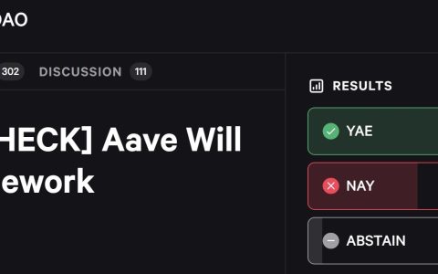 Aave 提案以 52.6% 的支持率通过第一关，治理层出现分歧