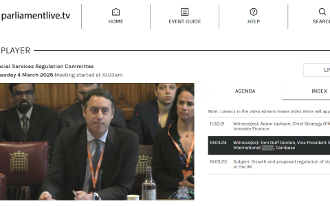 英国上议院向Coinbase高管施压，关注稳定币、KYC及银行挤兑担忧