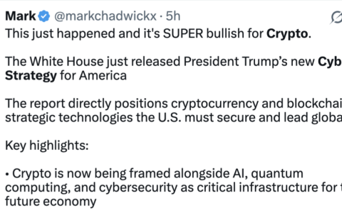 特朗普的国家网络战略承诺支持加密货币和区块链