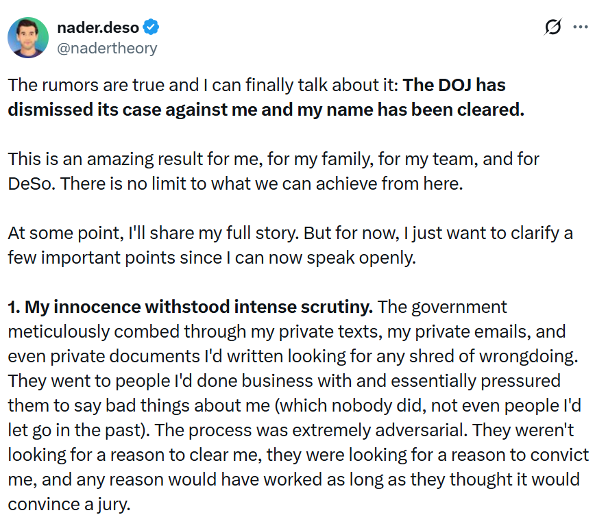 美国证券交易委员会（SEC）永久撤销对 BitClout 创始人的诉讼