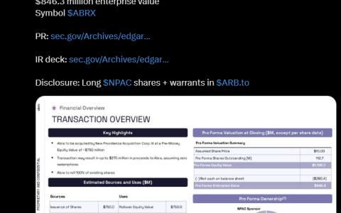 Abra以与New Providence SPAC达成7.5亿美元交易为目标，谋求纳斯达克上市