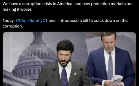 美国立法者提出法案打击预测市场战争押注