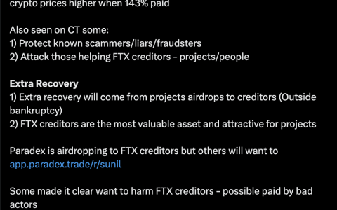 FTX Recovery Trust将于3月向债权人分配22亿美元
