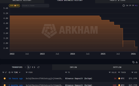 比特币（BTC）巨鲸转移超1亿美元，原油飙升扰动市场