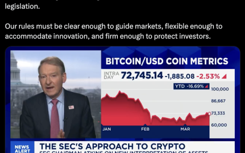 Atkins称，SEC对加密法规的解释“只是一个开始，而非终点”