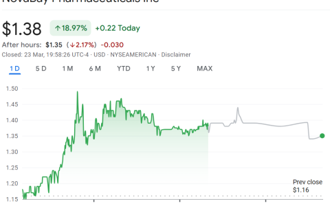 眼科生物科技公司在专注于稳定币的品牌重塑后股价上涨19%