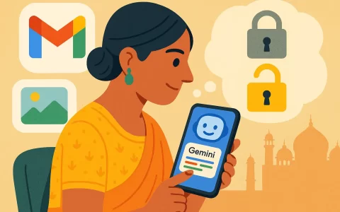 AI Gemini 现在可读取你的 Gmail 和照片（印度）——但有重要注意事项