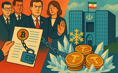 OFAC 制裁伊朗央行加密地址，Tether 配合冻结 3.44 亿 USDT