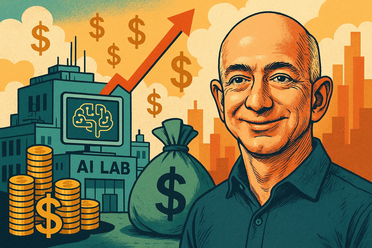 贝佐斯 AI 实验室估值近 380 亿，融资攻占实体人工智能市场