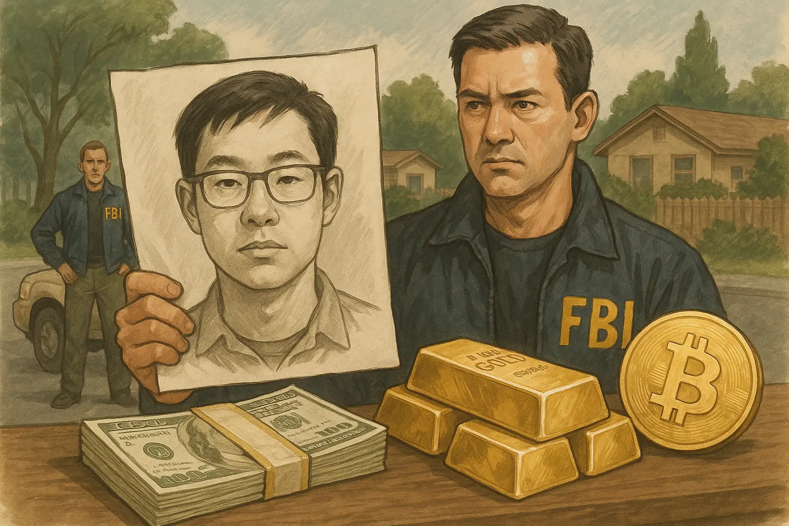 FBI：一名加州华裔男子失踪，曾提出 100 万用于购买黄金及加密货币