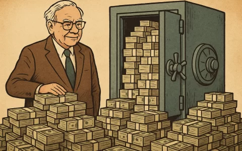 巴菲特现金储备突破 3500 亿美元，公司近期历史最高水平