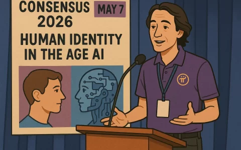 Pi 网络创办人 5 月 7 日在 Consensus 2026 讨论 AI 时代的人类身份识别