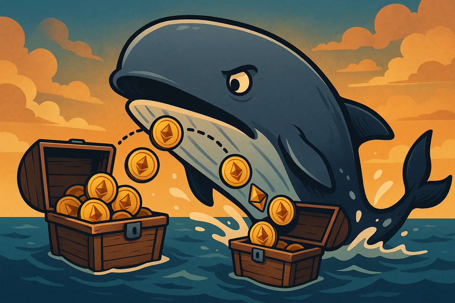 以太坊巨鲸转移 2000 枚 ETH，疑似准备抛售