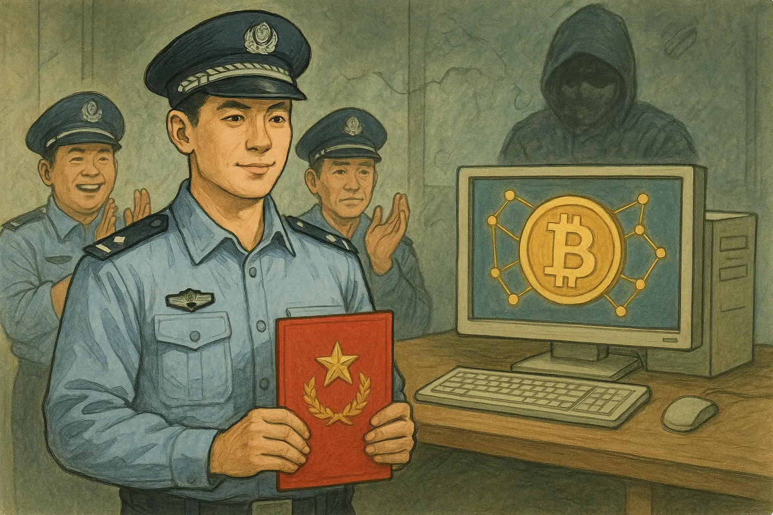 湖北网安民警获二等功，70 天破全省首起“亿元”虚拟币盗窃案