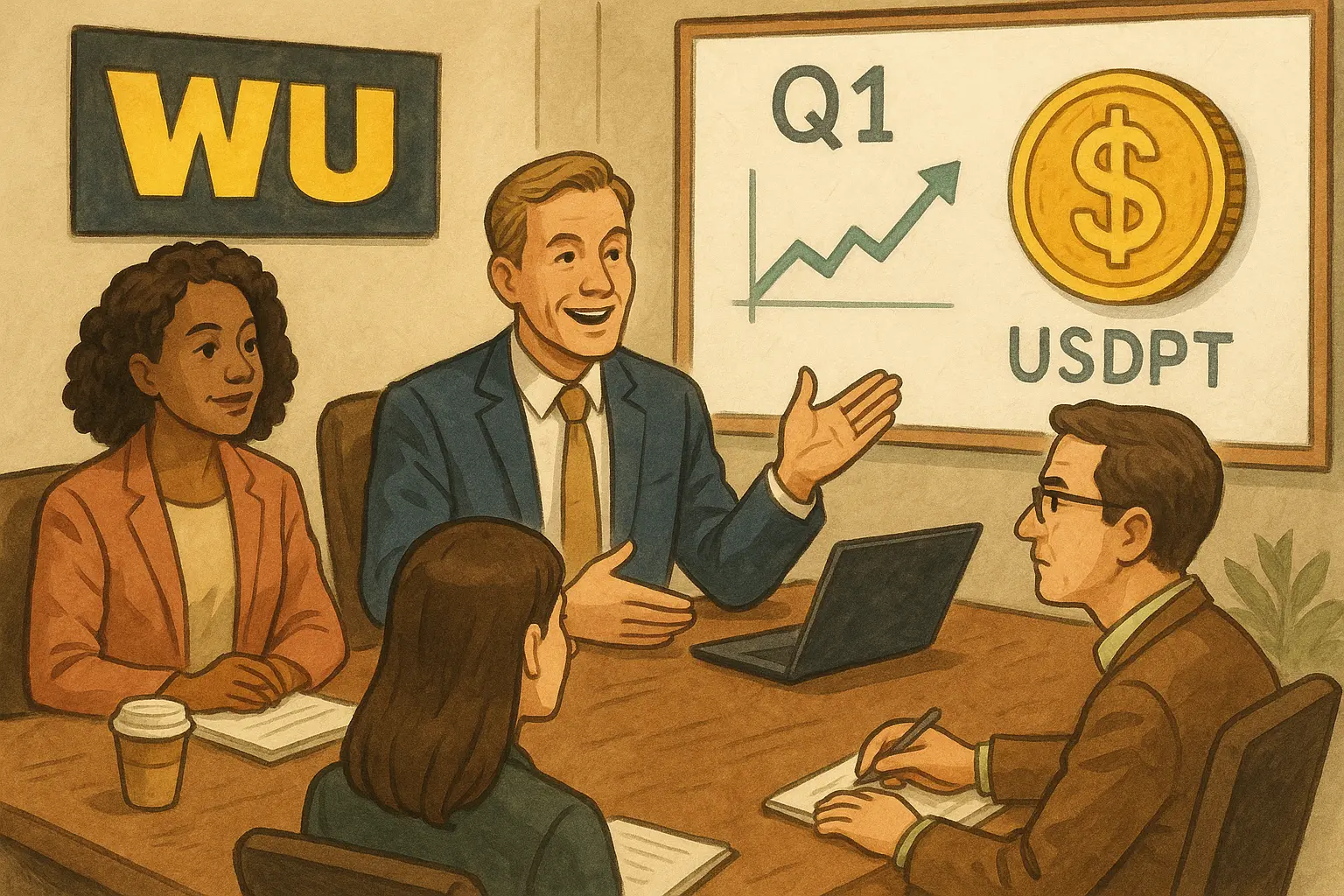 西联汇款 Q1 财报会议确认：USDPT 稳定币 5 月上线