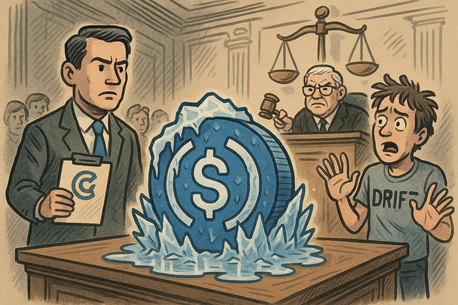 Circle 遭 Drift 集体诉讼，USDC 冻结义务引法律争议