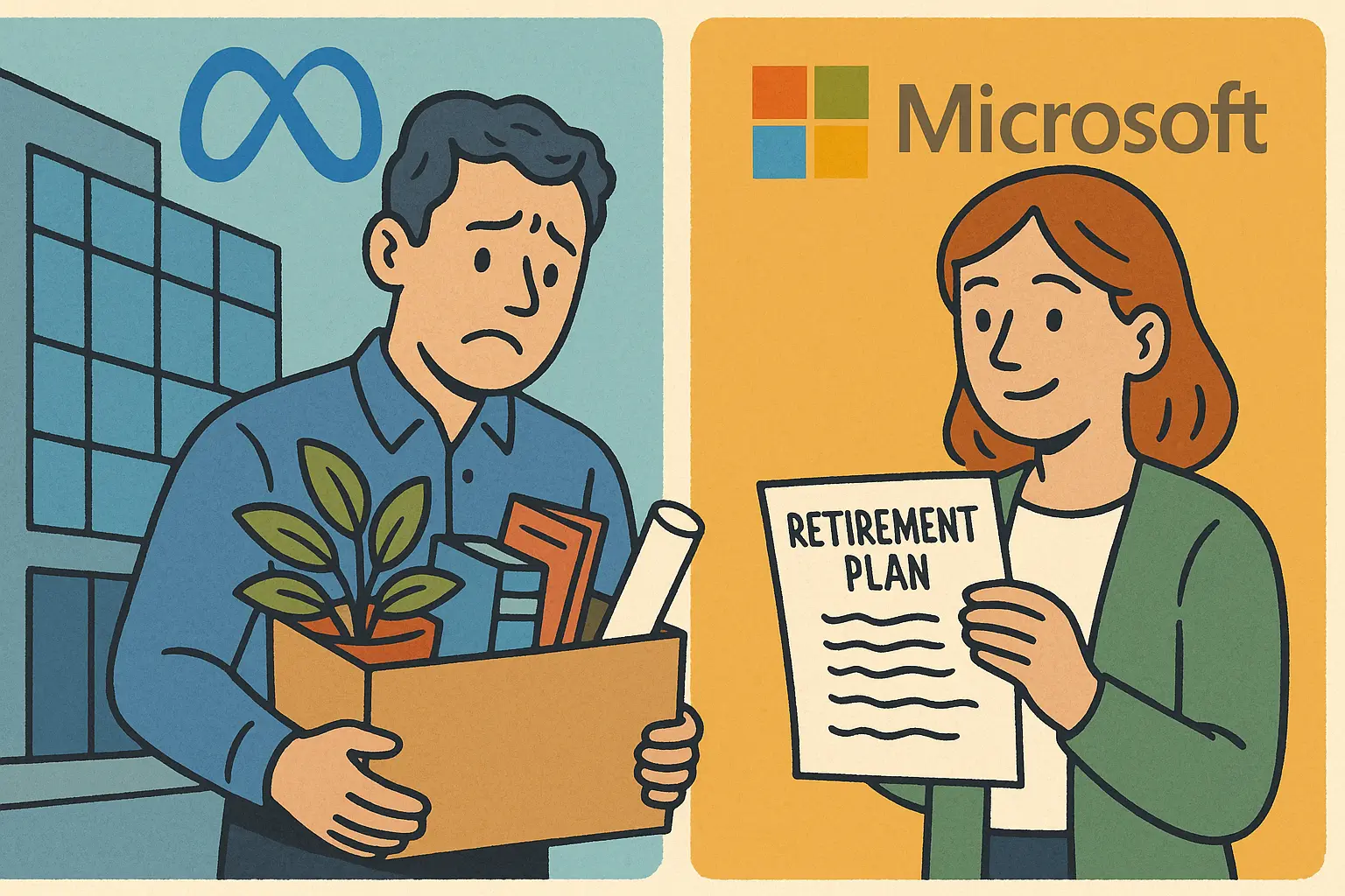 Meta Platforms 确认 5 月裁员 10%，微软披露首个自愿退休计划