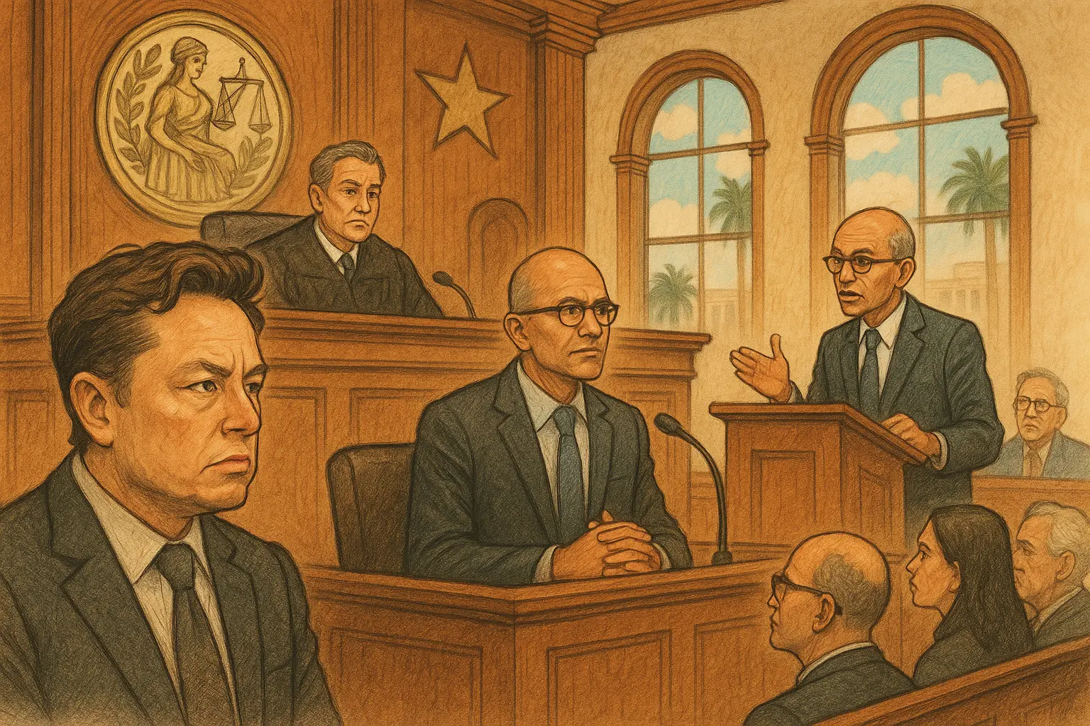 加州法院审理马斯克对 OpenAI 诉讼，微软 CEO 将出庭作证