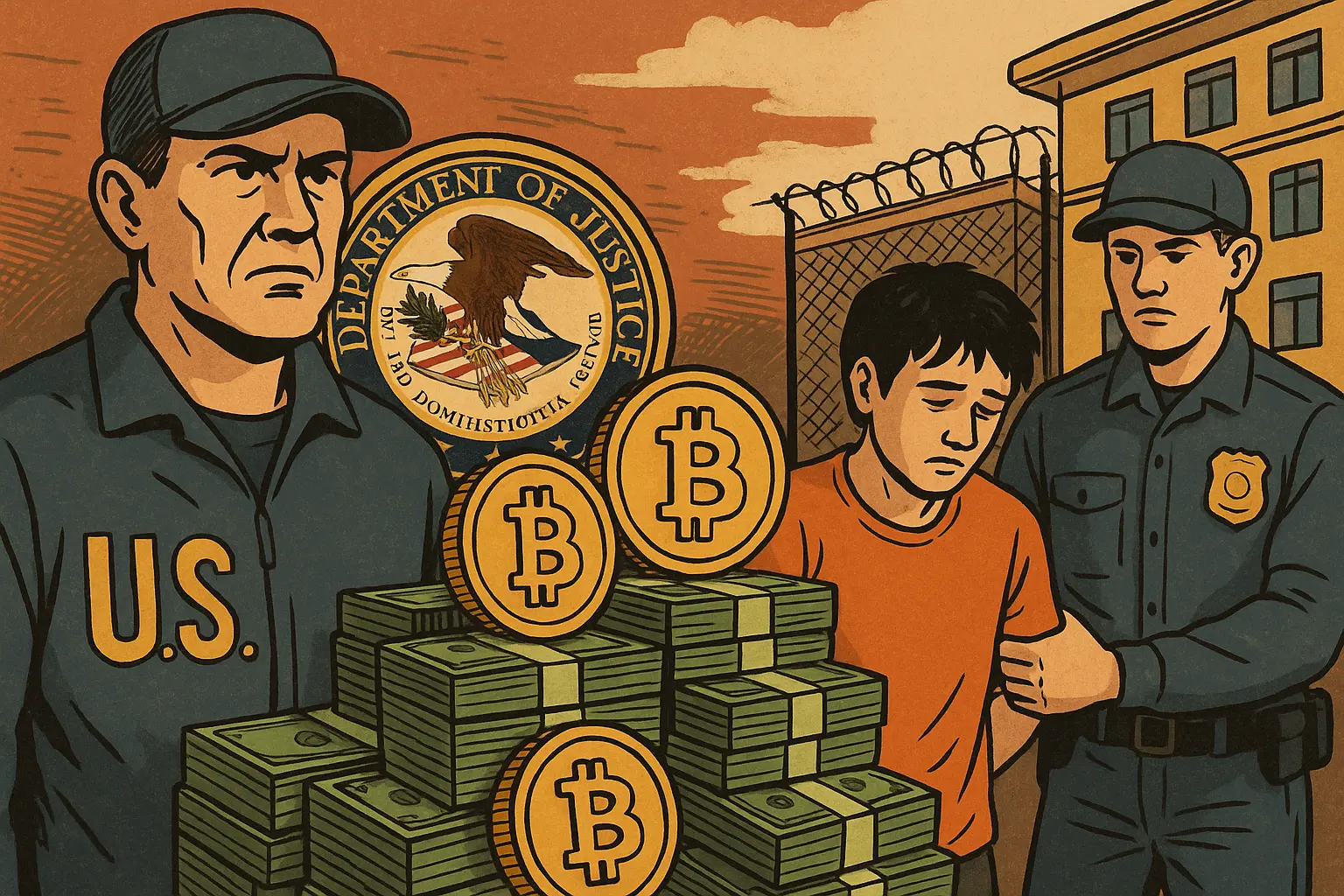 美国司法部查扣 7 亿美元加密货币，起诉缅甸诈骗园区两名中国公民