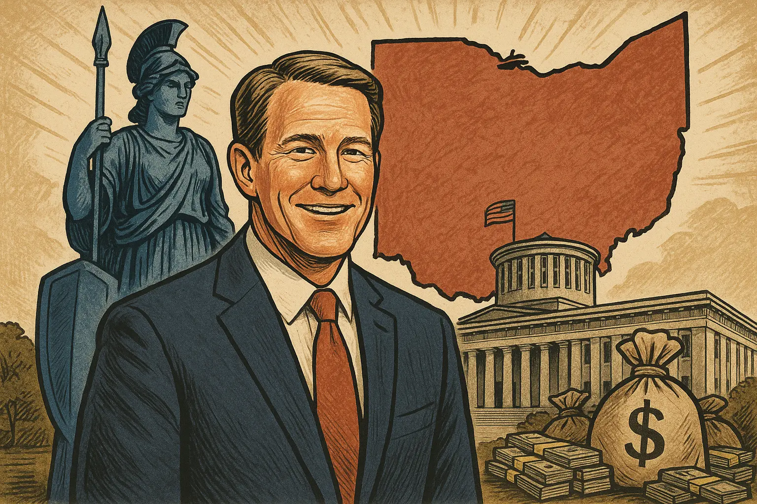 Sentinel Action Fund 支持 Jon Husted 竞选俄亥俄州，投入 800 万美元