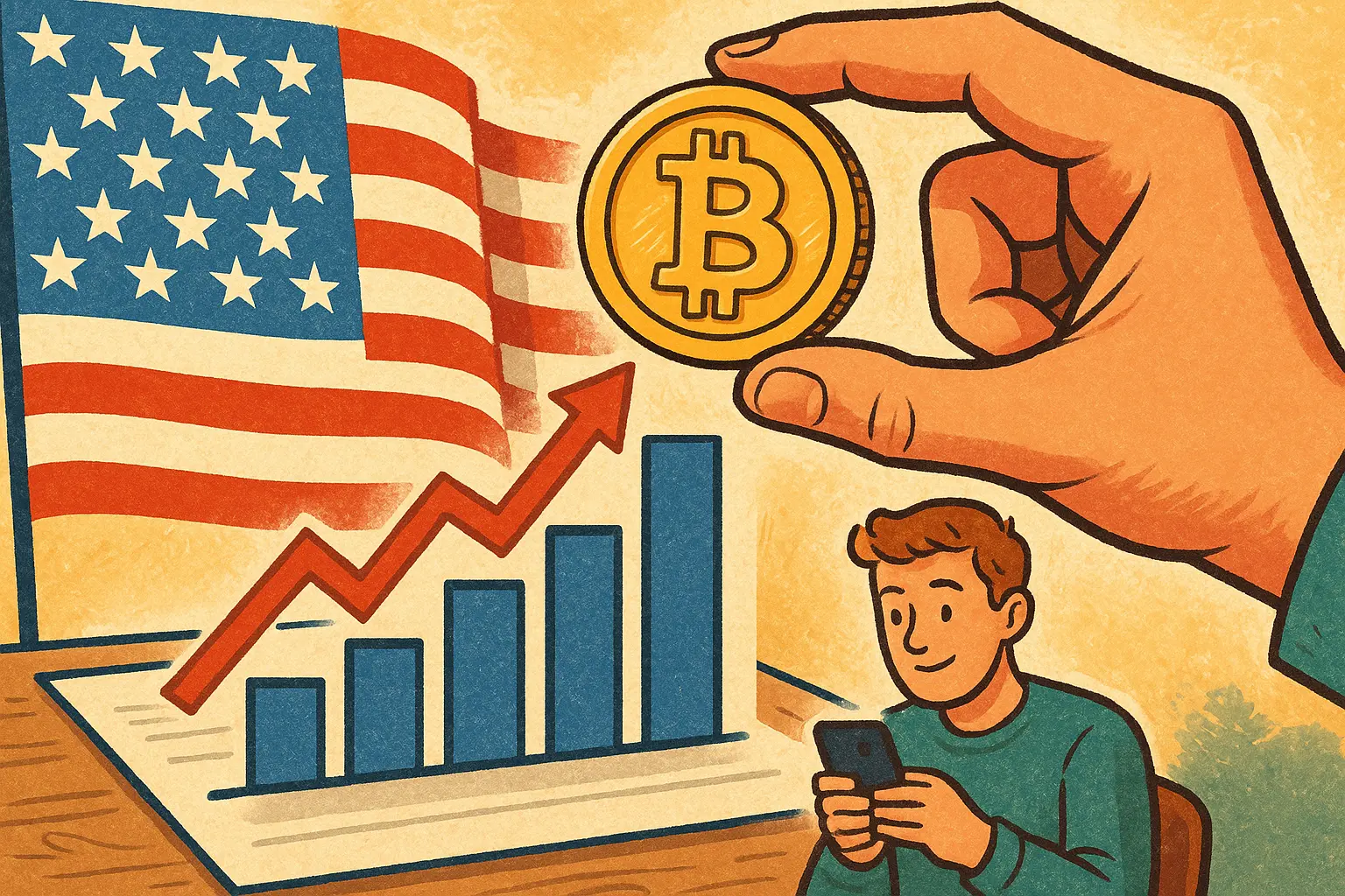 德意志银行调查：美国加密零售参与率3月回升至12%