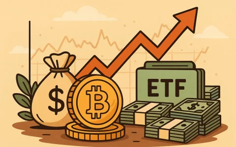 比特币现货 ETF 周净流入 8.24 亿美元，IBIT 吸金 7.33 亿