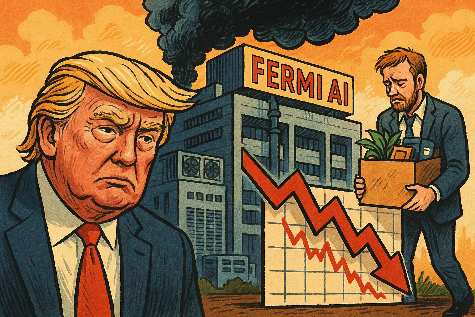 特朗普冠名 Fermi AI 数据中心陷入危机，CEO 辞职引发股价暴跌