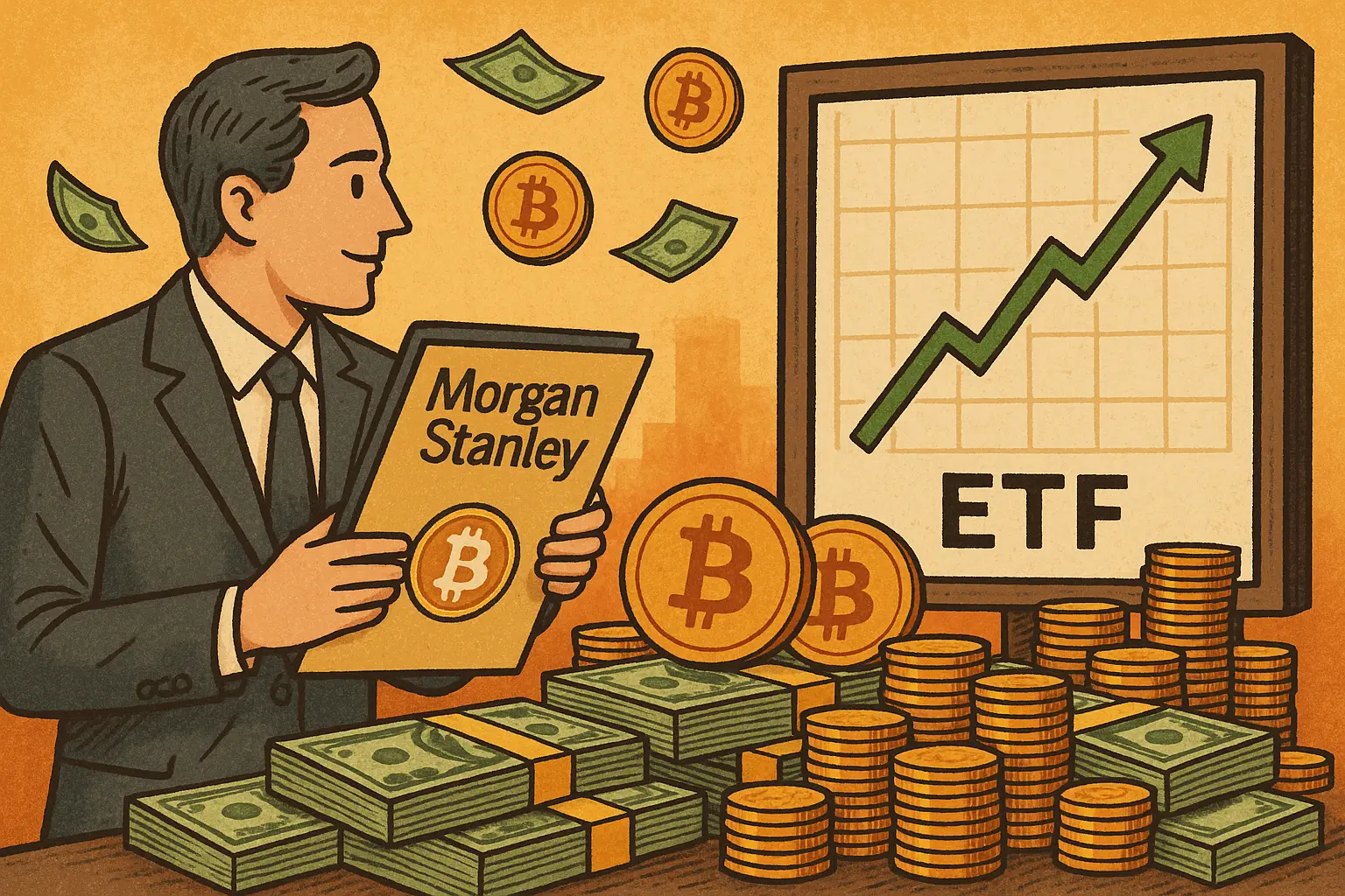 摩根士丹利比特币 ETF 首月凈流入 1.936 亿,上市以来未出现單日凈流出