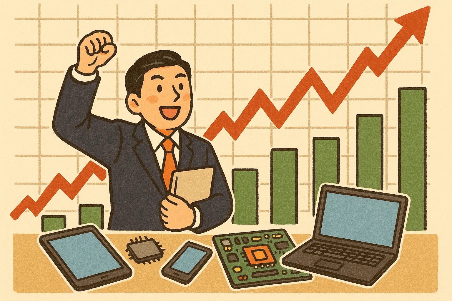 日经 225 首破 62000 创新高，科技电子板块涨幅普遍上涨