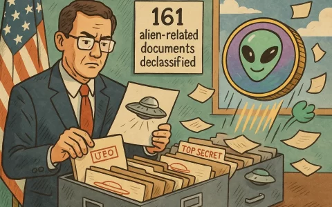 美国战争部公开 161 份外星文件，Solana UFO 迷因币暴涨