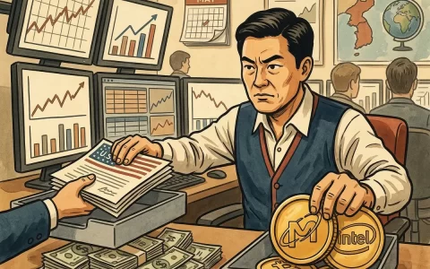 韩国散户 5 月净卖美股 9.4 亿美元，但增持美光和英特尔