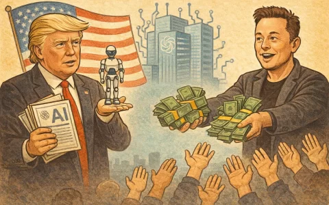 川普支持美国政府持有大型 AI 公司股份，马斯克主张“直接发现金”