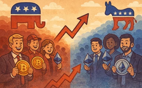 皮尤研究中心：美国共和党加密持有率 22%，首次超越民主党