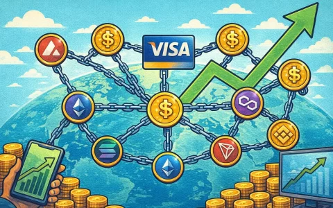 Visa 稳定币试点扩至 9 条区块链，Q2 净收入 112 亿美元年增 17%
