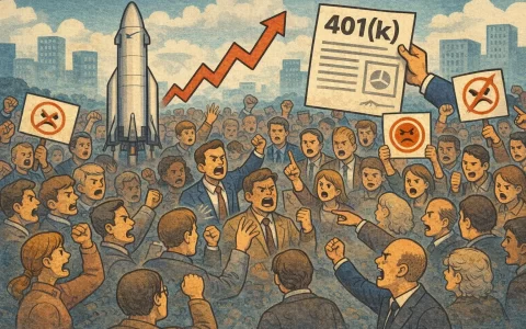 逾 150 人抨击 SpaceX 提早纳入指数基金，强制绑定美国 401(k) 退休金