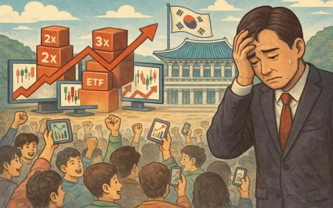 韩国杠杆 ETF 散户比例达 92%，金融监管局院长：后悔未阻止上市