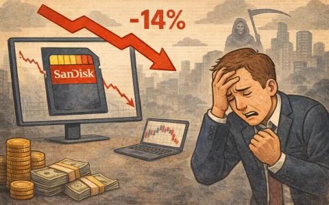 SanDisk 股价跌 14%，投资者承认做空判断错误