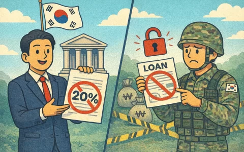 韩国金融双管齐下：废除超 20% 利率贷款协议，限制向军人放贷