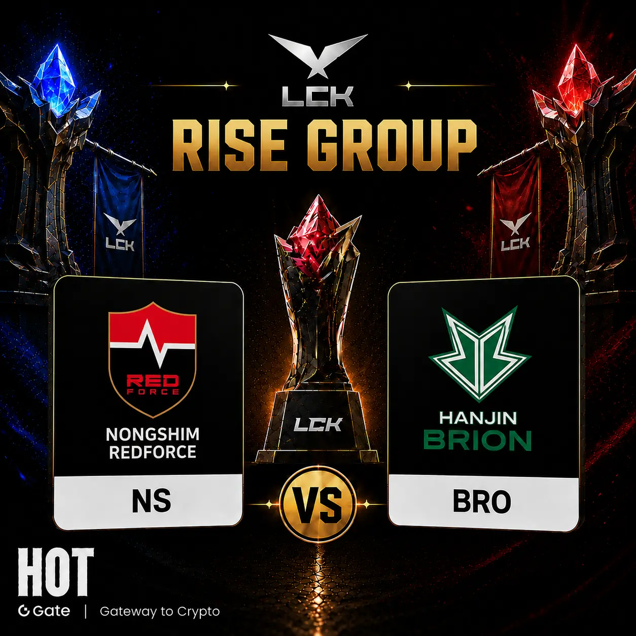 英雄联盟 LCK Rise Group：Nongshim RedForce vs HANJIN BRION，51% vs 50% 事件合约资金押注谁能取胜？