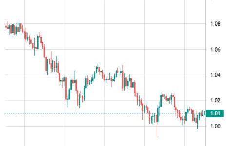 XRP 在 5 月 5 日从 1.08 美元下跌后，目前交易价格为 1.01 美元。